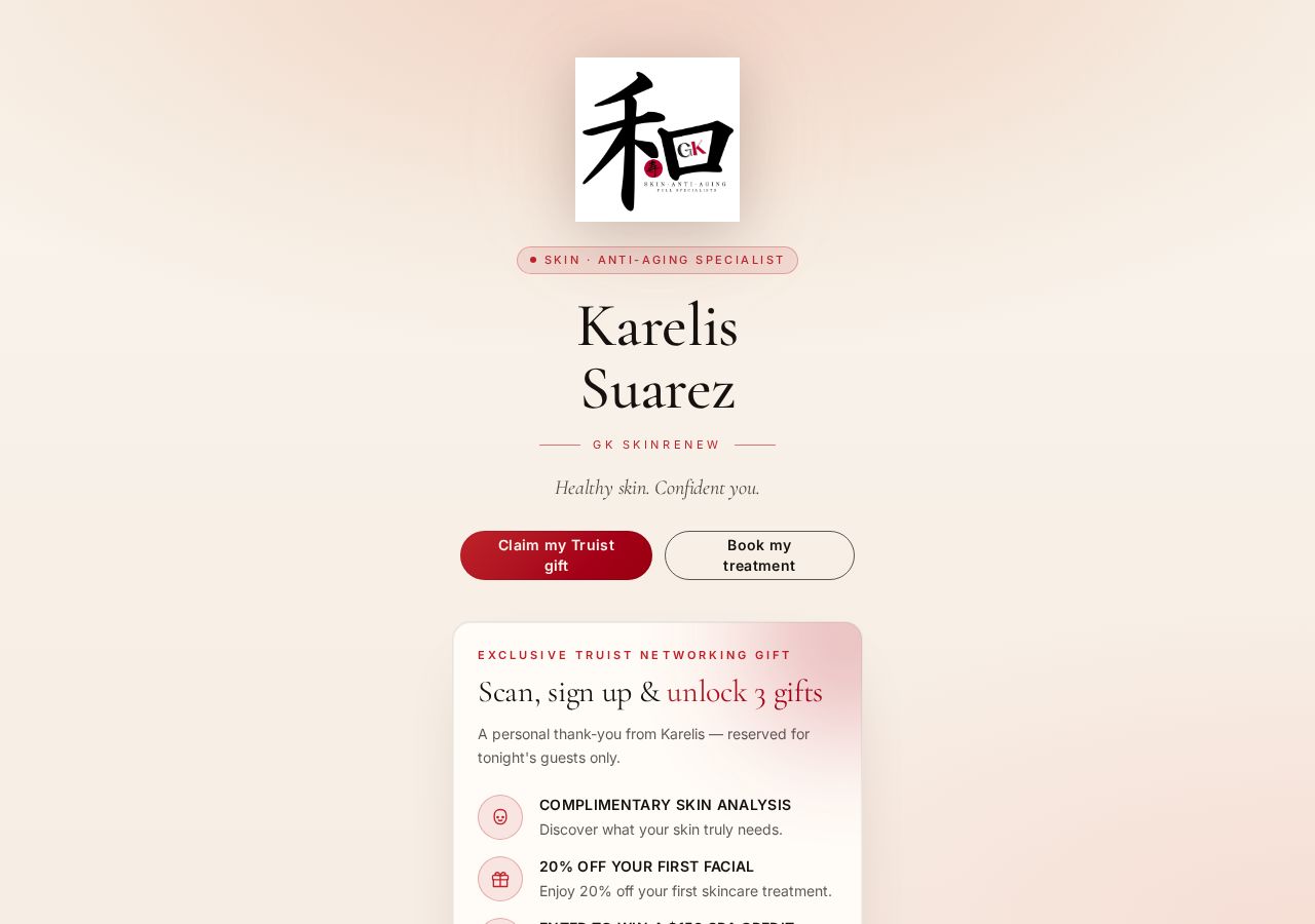 GK Skin Renew website preview